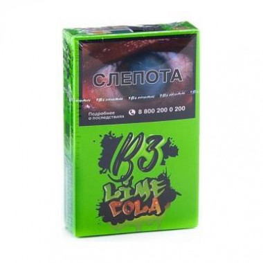 Табак для кальяна B3 Lime Cola(Лайм Кола), 50 гр.